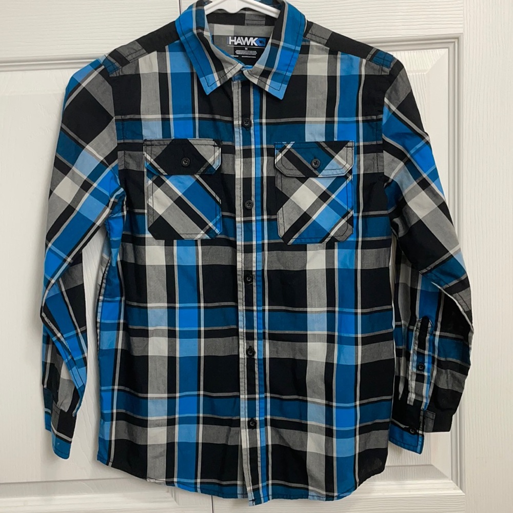 Like new! Tony Hawk boys medium button down long sleeve shirt - Picture 1 of 3